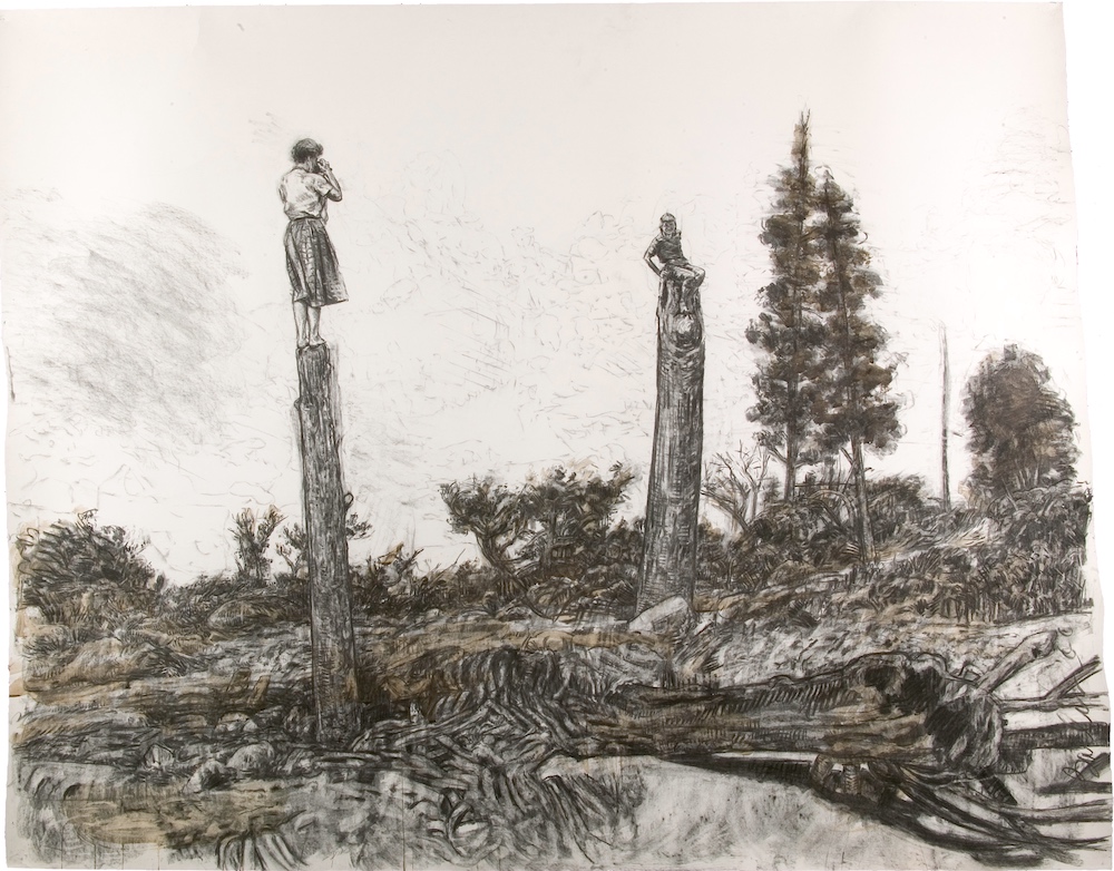  CORROBORATION • 2000 • 72 x 84 inches • Charcoal on Paper • Private Collection, Florida 