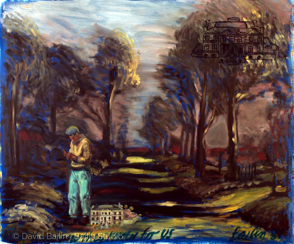 WHAT THEY KNOW • 1987 • 37 x 42 inches • Oil on Paper • Private Collection, Little Rock, AR