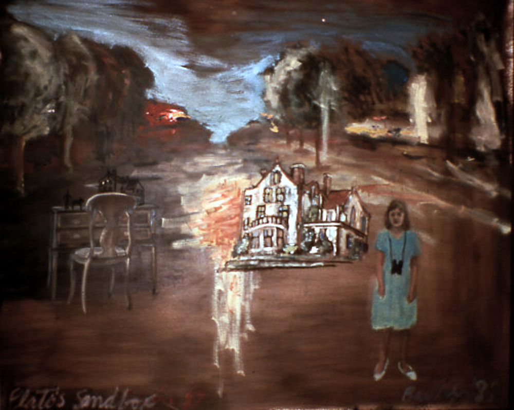 PLATO’S SANDBOX • 1987 • 37 x 40 inches • Oil on Paper • Private Collection, Little Rock, AR