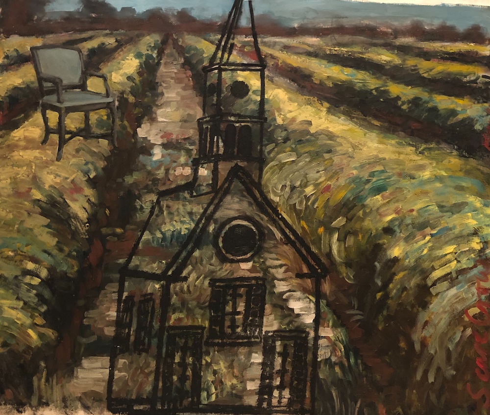 SCARECROW v1987 • 1987 • Oil on Paper • 37 x 40